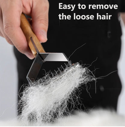Truelove Deshedding Brush Pets Comb Stainless Steel Removes Undercoat Knots Safe Dog Pet Dematting Comb Grooming Tool TLK25131
