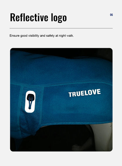 Truelove Hygienic Warmth Anti-Bacterial and Adjustable Pet Jacket Nylon Warm Dog Vest Pet Clothes Manufacturer Fleece TLG2522