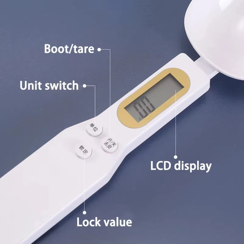 1pcs Electronic Measuring Spoon Scale Kitchen Tools Portable Electronic Scale LCD Digital Measuring Food Digital Spoon Scale