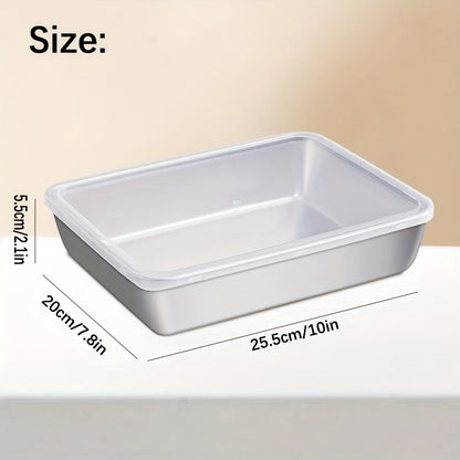 3-Piece Stainless Steel Food Storage Containers Set - Airtight BPA-Free Kitchen Organizers for Fridge/Pantry/Dry Goods